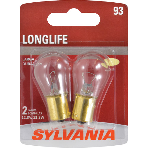 93 Long Life Mini Automotive Bulb, Incandescent, 13.3 W Brunswick Fyr & Safety