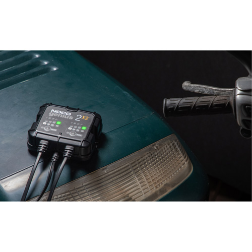 Genius&reg; 2X2 2-Bank, 4-Amp Battery Charger Brunswick Fyr & Safety