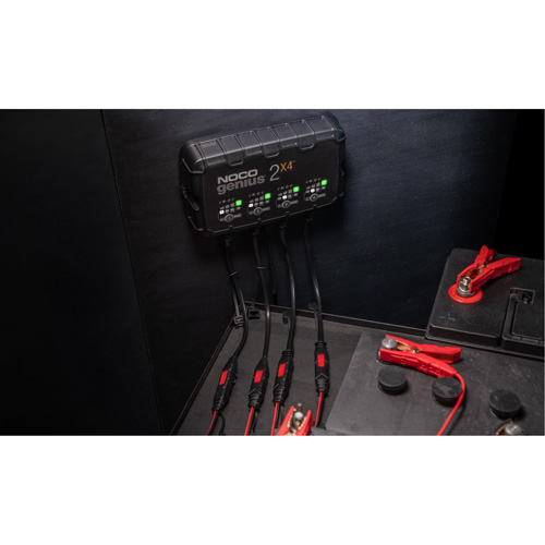 Genius&reg; 2X4 4-Bank, 8-Amp Battery Charger Brunswick Fyr & Safety