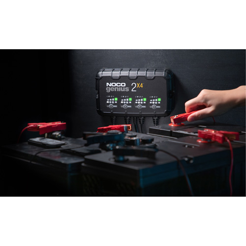 Genius&reg; 2X4 4-Bank, 8-Amp Battery Charger Brunswick Fyr & Safety