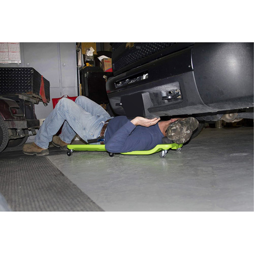 Neon Green Low Profile Plastic Creeper Brunswick Fyr & Safety