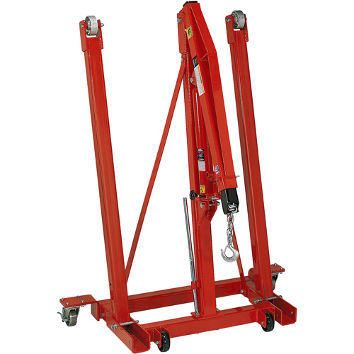 Folding Engine Crane, 2500 lbs. (1.25 tons) Capacity Brunswick Fyr & Safety
