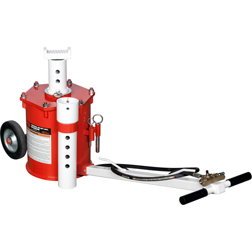 Portable Air Lift Jack, 10 Ton(s) Capacity, 17-3/4" - 49-3/8" H Brunswick Fyr & Safety