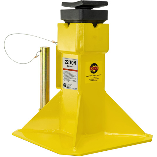 Crics avec sellette du dessus r&eacute;glable &agrave; vis, Tige verrouillable, 15-1/2" - 20-1/2" h Brunswick Fyr & Safety