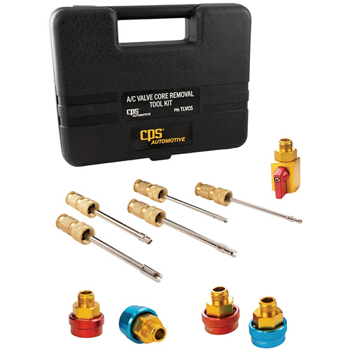 Ensemble de 10 morceaux pour le d&eacute;montage des noyaux de valves de climatisation Brunswick Fyr & Safety