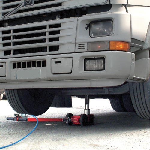 2-Stage Jack, 33 Ton(s)/66 Ton(s), Air Hydraulic Brunswick Fyr & Safety