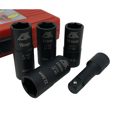 Flip Socket Kit, 5 Pieces, 1/2" Drive Size Brunswick Fyr & Safety