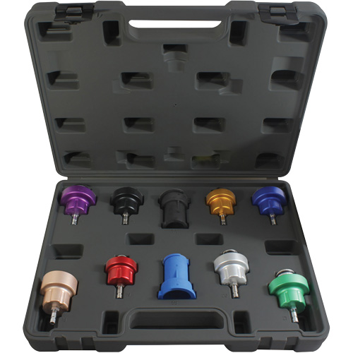 10-Piece Cooling System Pressure Test Adapter Kit Brunswick Fyr & Safety