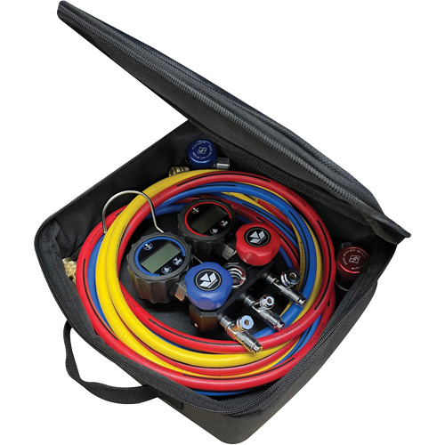 Jeu de manom&egrave;tres manifold compact Mini-Fold – S&eacute;rie noire Brunswick Fyr & Safety