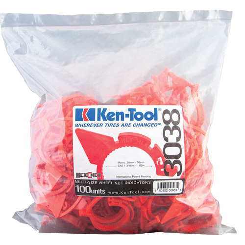 Indicateur d'&eacute;crous de tailles multiples desserr&eacute;s HexChex Brunswick Fyr & Safety