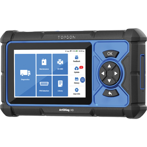 Outil de diagnostic robuste 5" ArtiDiag HD avec fonctions d'entretien Brunswick Fyr & Safety