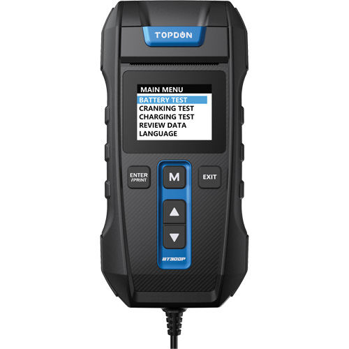 BT300P Battery, Charging & Cranking System Tester with Printer Brunswick Fyr & Safety