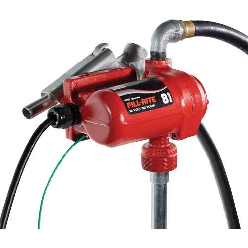 12V DC Fuel Transfer Pump with Nozzle Brunswick Fyr & Safety