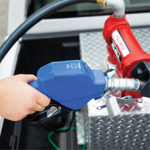 Blue Cold Weather Automatic Diesel Spout Nozzle Brunswick Fyr & Safety