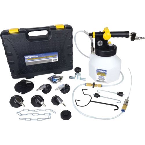 Trousse de purge de freins sous pression avec sept adaptateurs Brunswick Fyr & Safety