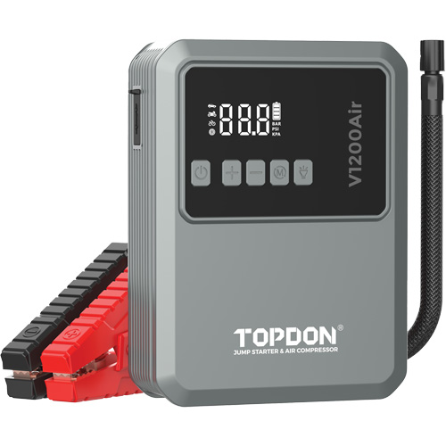 V1200Air 2-in-1 1200 Peak Amp Jump Starter & Tire Inflator Brunswick Fyr & Safety