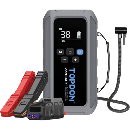 V2200Air 2-in-1 2200 Peak Amp Jump Starter & Tire Inflator Brunswick Fyr & Safety