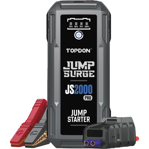 JumpSurge2000Pro 2500 Peak Amp Battery Jump Starter, Power Bank & Flashlight Brunswick Fyr & Safety