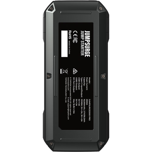 JumpSurge2000Pro 2500 Peak Amp Battery Jump Starter, Power Bank & Flashlight Brunswick Fyr & Safety