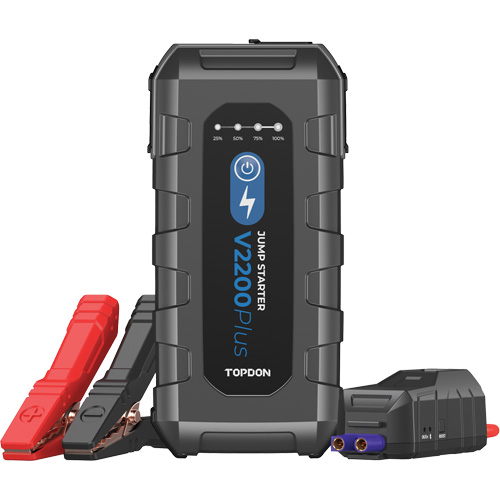 V2200Plus 2-in-1 2200 Peak Amp Jump Starter, Battery & System Tester Brunswick Fyr & Safety