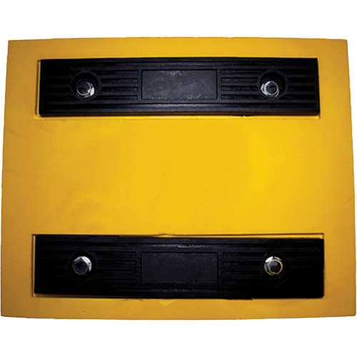 Cale de roue, Polyur&eacute;thane, Jaune, 15-1/4" la x 12-1/8'' p x 10-3/4" h Brunswick Fyr & Safety