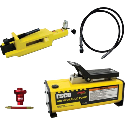 Ensemble de brise-talon pour pneus g&eacute;ants/&eacute;quipement de terrassement avec pompe hydraulique de 1/2 gallon Brunswick Fyr & Safety