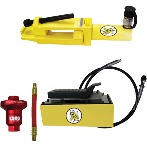 Ensemble de brise-talon pour pneus g&eacute;ants/&eacute;quipement de terrassement Yellow Jackit Brunswick Fyr & Safety