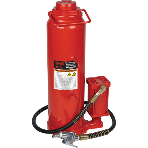 Cric-bouteille hydraulique de hauteur &eacute;lev&eacute;, 30 tonne(s), Air comprim&eacute;/hydraulique, 33-9/10" Hauteur &eacute;lev&eacute;e Brunswick Fyr & Safety