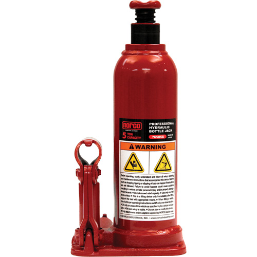Professional Hydraulic Bottle Jack, 5 Ton(s), 18-7/8" Raised Height Brunswick Fyr & Safety