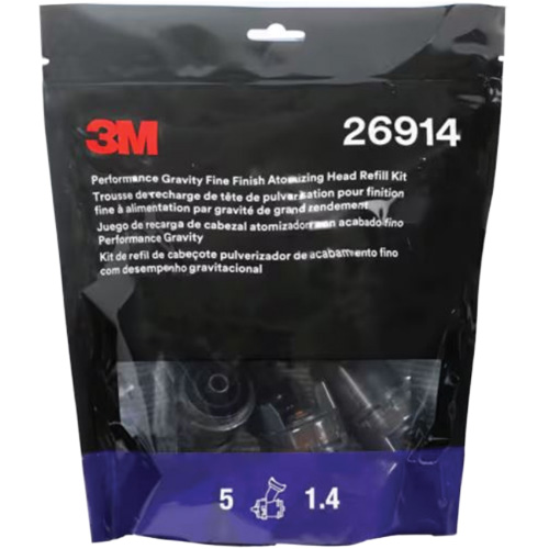 Performance Gravity Fine Finish Atomizing Head - Orange Brunswick Fyr & Safety
