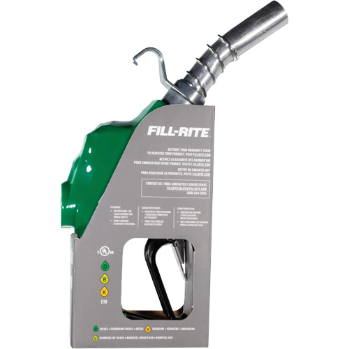 Pistolet de distribution automatique vert pour diesel Brunswick Fyr & Safety