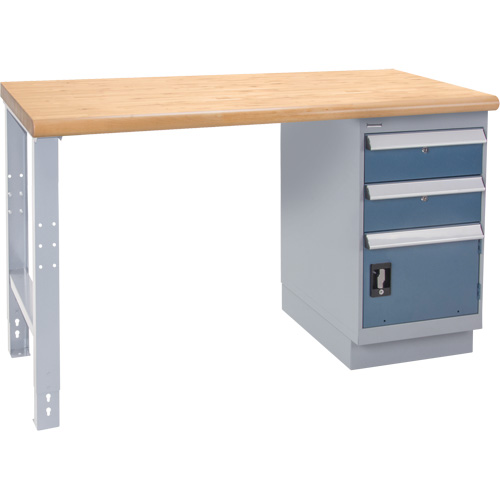 Industrial Duty Workbench, Door w/ Drawer Combination, 1000 lbs. Cap., 36" W x 72" D, 34" H Brunswick Fyr & Safety