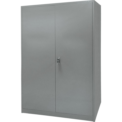 Armoire de rangement, Acier, 4 Tablettes, 78" h x 48" la x 24" P, Gris Brunswick Fyr & Safety