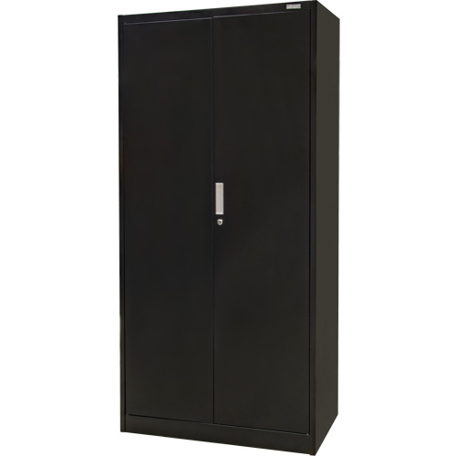 Hi-Boy Storage Cabinet, Steel, 4 Shelves, 72" H x 36" W x 18" D, Black Brunswick Fyr & Safety