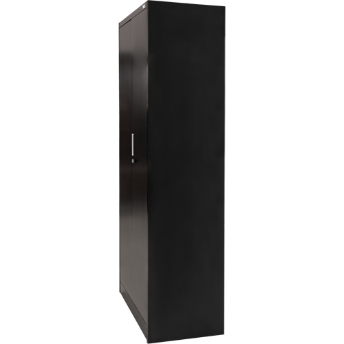 Hi-Boy Storage Cabinet, Steel, 4 Shelves, 72" H x 36" W x 18" D, Black Brunswick Fyr & Safety