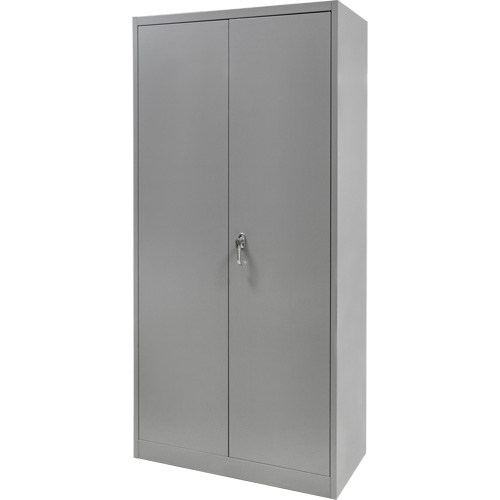 Armoire garde-robe, Acier, 36" la x 18" p x 72" h, Gris Brunswick Fyr & Safety