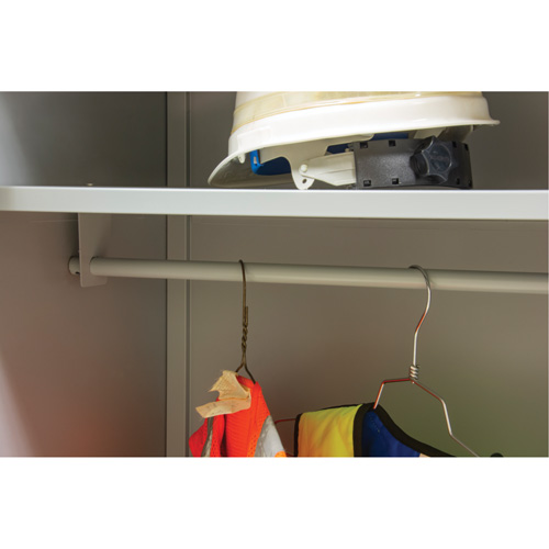 Armoire garde-robe, Acier, 36" la x 18" p x 72" h, Gris Brunswick Fyr & Safety