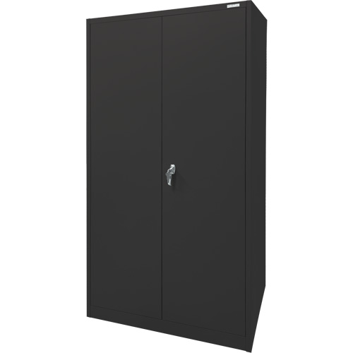Armoire d'entreposage, Acier, 4 Tablettes, 78" h x 36" la x 24" P, Noir Brunswick Fyr & Safety