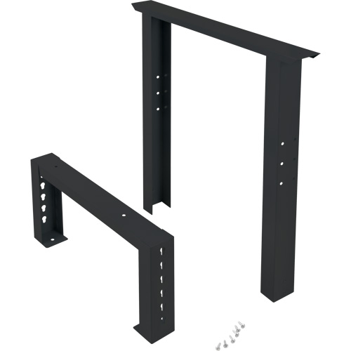 Pattes d'&eacute;tabli pour service industriel, Acier, 24" p x 34" h, Simple Brunswick Fyr & Safety