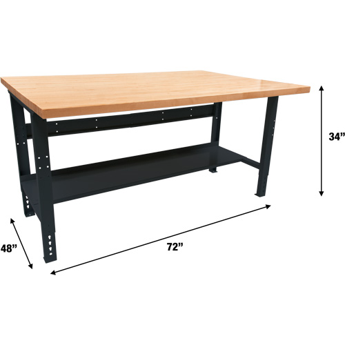 &eacute;tabli modulaire industriel, Cap 1000 lb, 72" la x 48" p Brunswick Fyr & Safety
