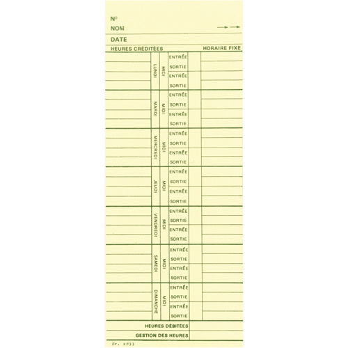 Time Cards Brunswick Fyr & Safety