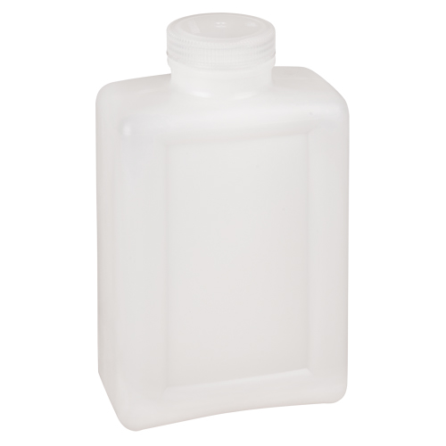 Easy-Grip Space-Saver Bottles, Rectangular, 64 oz., Plastic Brunswick Fyr & Safety