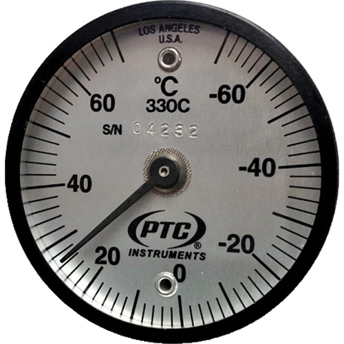 Thermom&egrave;tre de surface magn&eacute;tique, Contact, Analogique, -56.7-21.1°F (-70-70°C) Brunswick Fyr & Safety