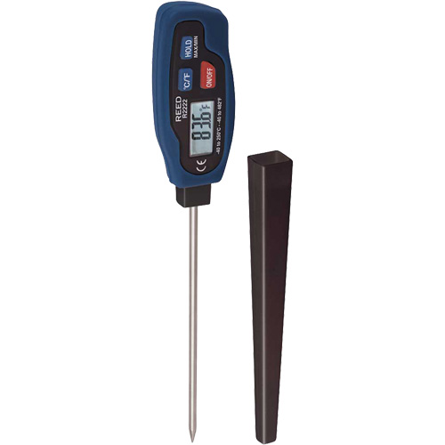R2222 Stem Thermometer with Calibration Certificate, Contact, Digital, -40-482°F (-40-250°C) Brunswick Fyr & Safety