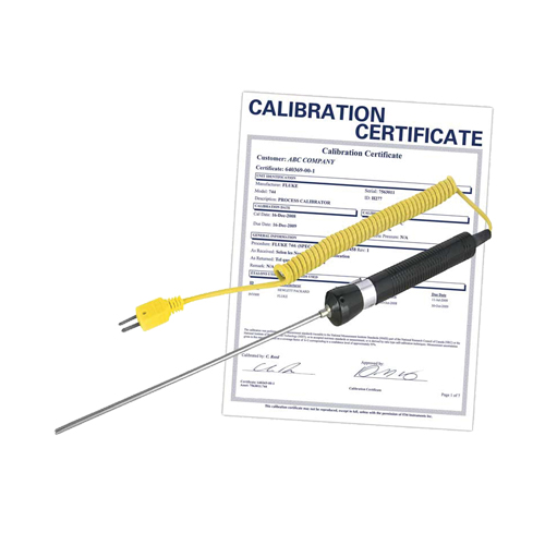 Sonde thermocouple &agrave; immersion avec certificat de calibration, 600 °C (1112°F) Temp. max. Brunswick Fyr & Safety