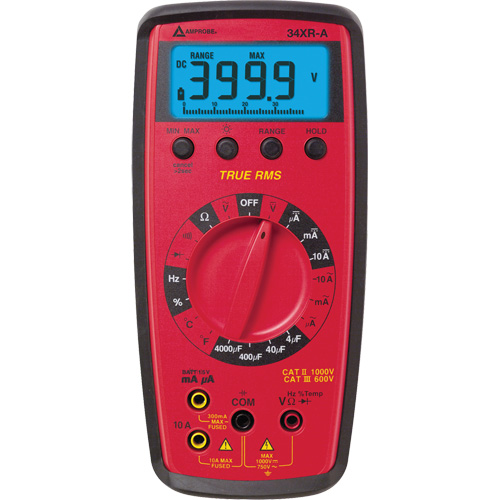 Multim&egrave;tre num&eacute;rique 34XR-A, Tension c.a./c.c., Courant c.a./c.c. Brunswick Fyr & Safety