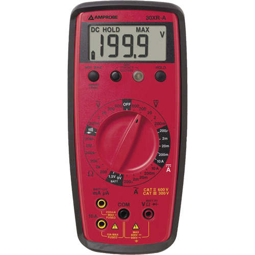 Multim&egrave;tre num&eacute;rique 30XR-A, Tension c.a./c.c., Courant c.a./c.c. Brunswick Fyr & Safety