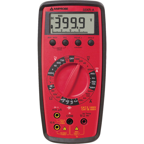 Multim&egrave;tre num&eacute;rique 33XR-A, Tension c.a./c.c., Courant c.a./c.c. Brunswick Fyr & Safety