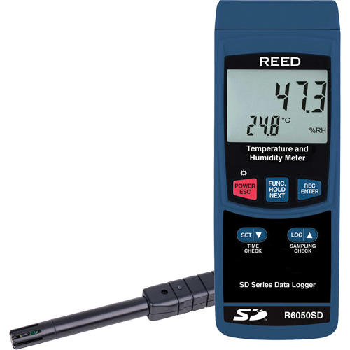 Data Logging Thermo-Hygrometer, 5% - 95% RH, 32° - 122° F ( 0° - 50°C ) Brunswick Fyr & Safety