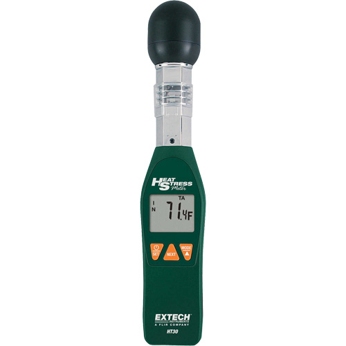 Compteur de contrainte thermique &agrave; thermom&egrave;tre globe mouill&eacute; Extech Brunswick Fyr & Safety